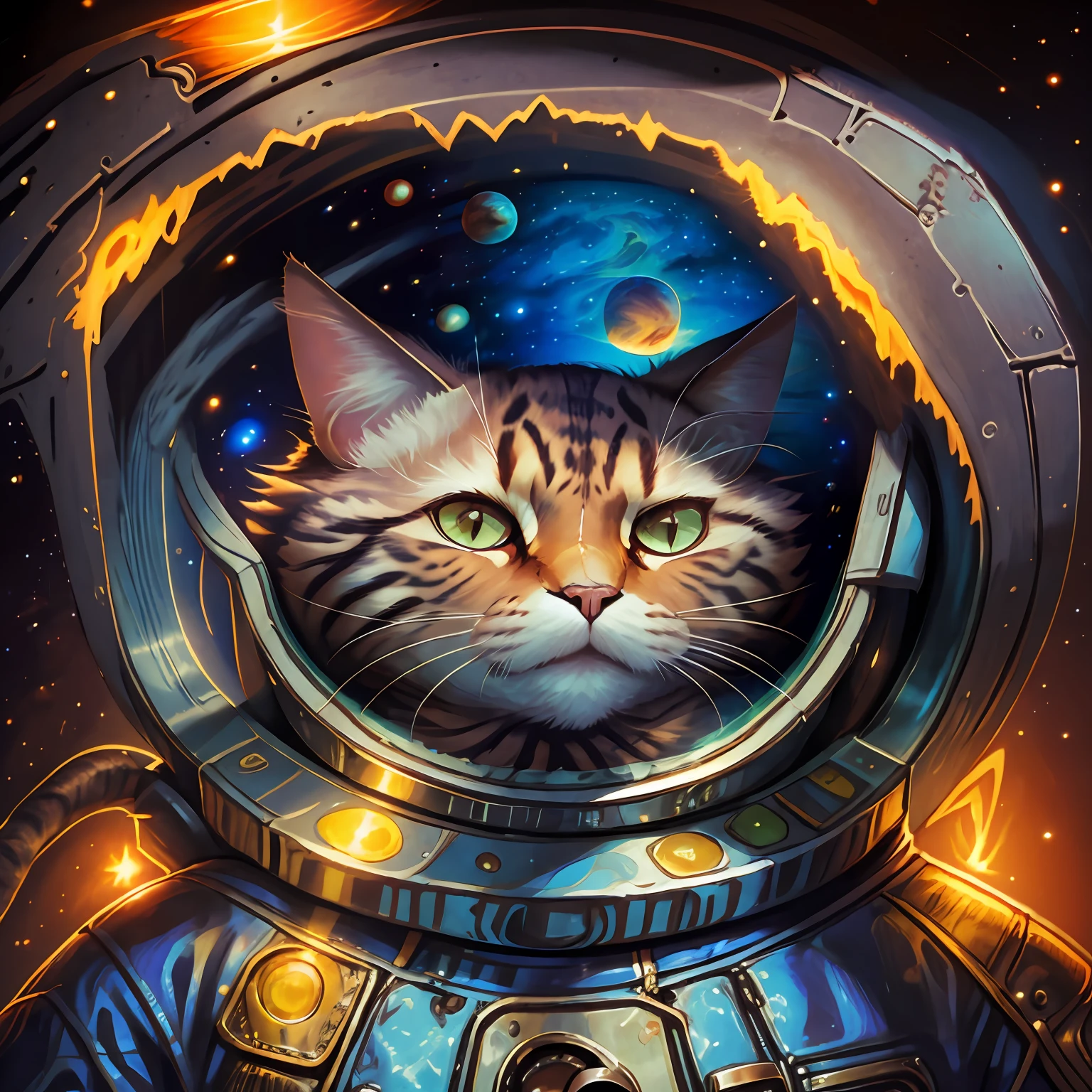 猫，宇航员，外太空——自动