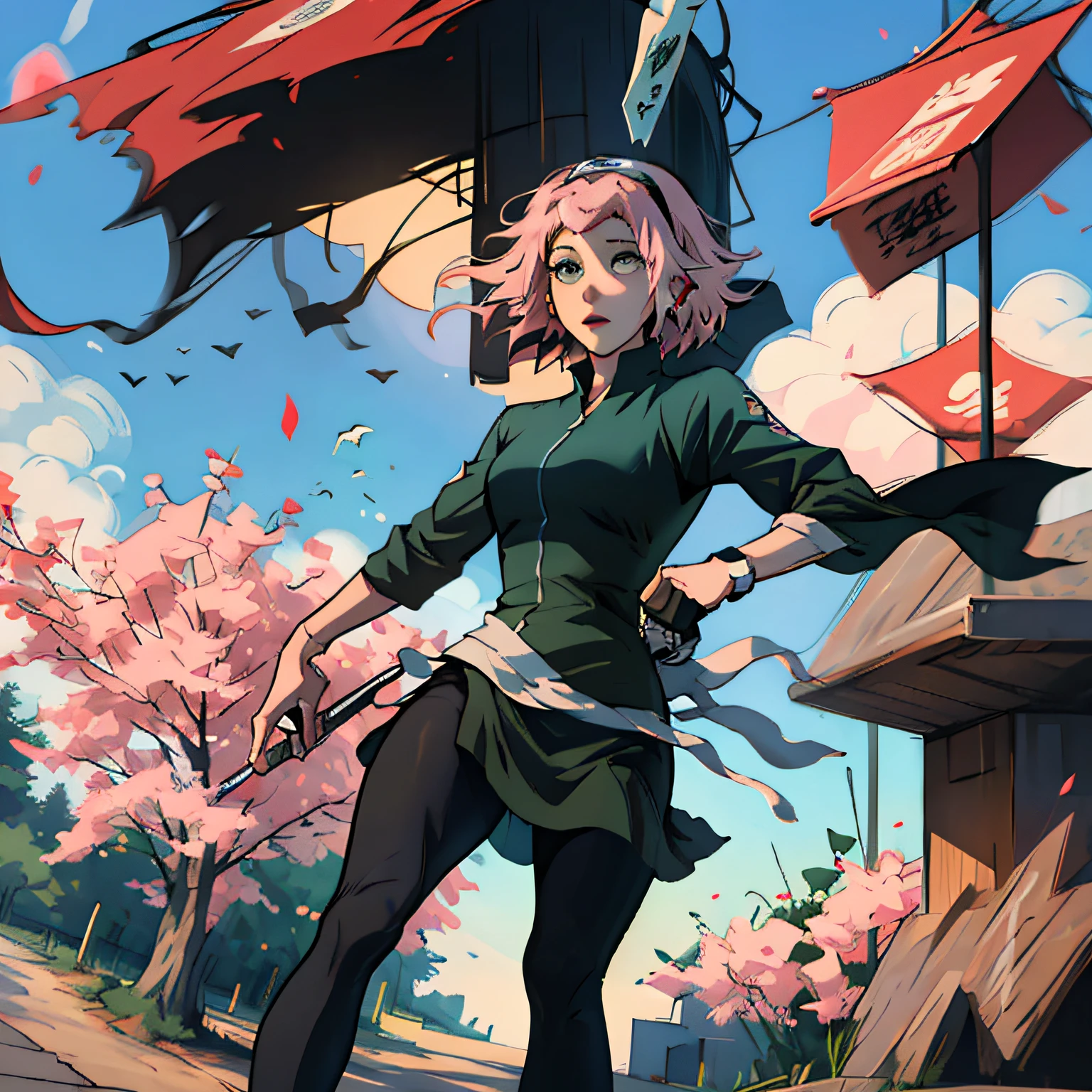 a cartoon image of a woman with pink hair and green stockings, illustrious makinami, inspired by Nishikawa Sukenobu, junko enoshima from danganronpa, official character art, chiaki nanami from danganronpa, sakura haruno, katana zero video game character, katsuragi misato, yayoi kasuma --auto