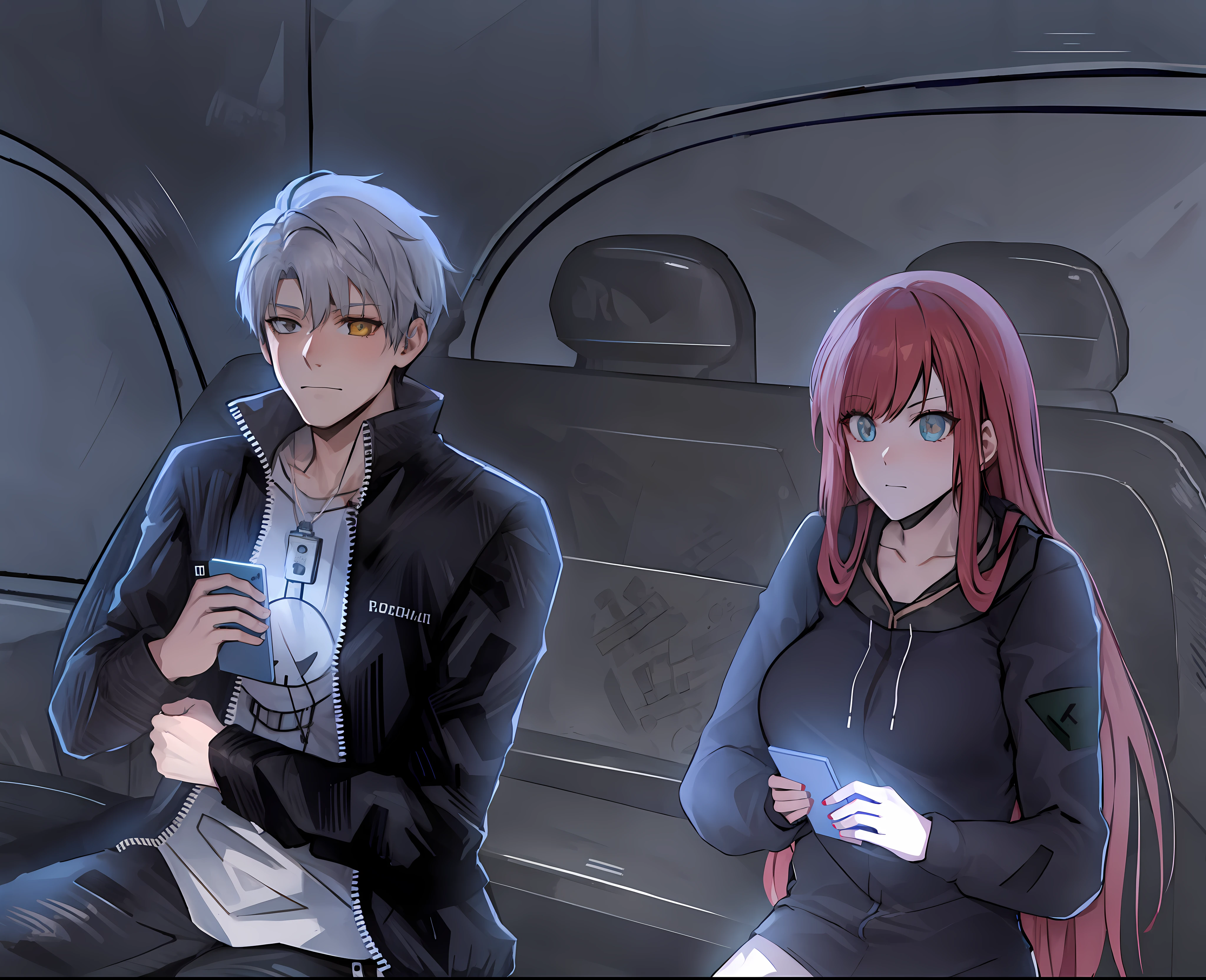 anime image of a man and a woman sitting in a car, ; visual novel, visual novel, visual novel cg, from girls frontline, anime lush john 8k woods, visual novel key visual, girls frontline style, made with anime painter studio, cel shaded anime, girls frontline universe, official fanart, girls frontline cg, sankakucomplex anime image, high quality fanart