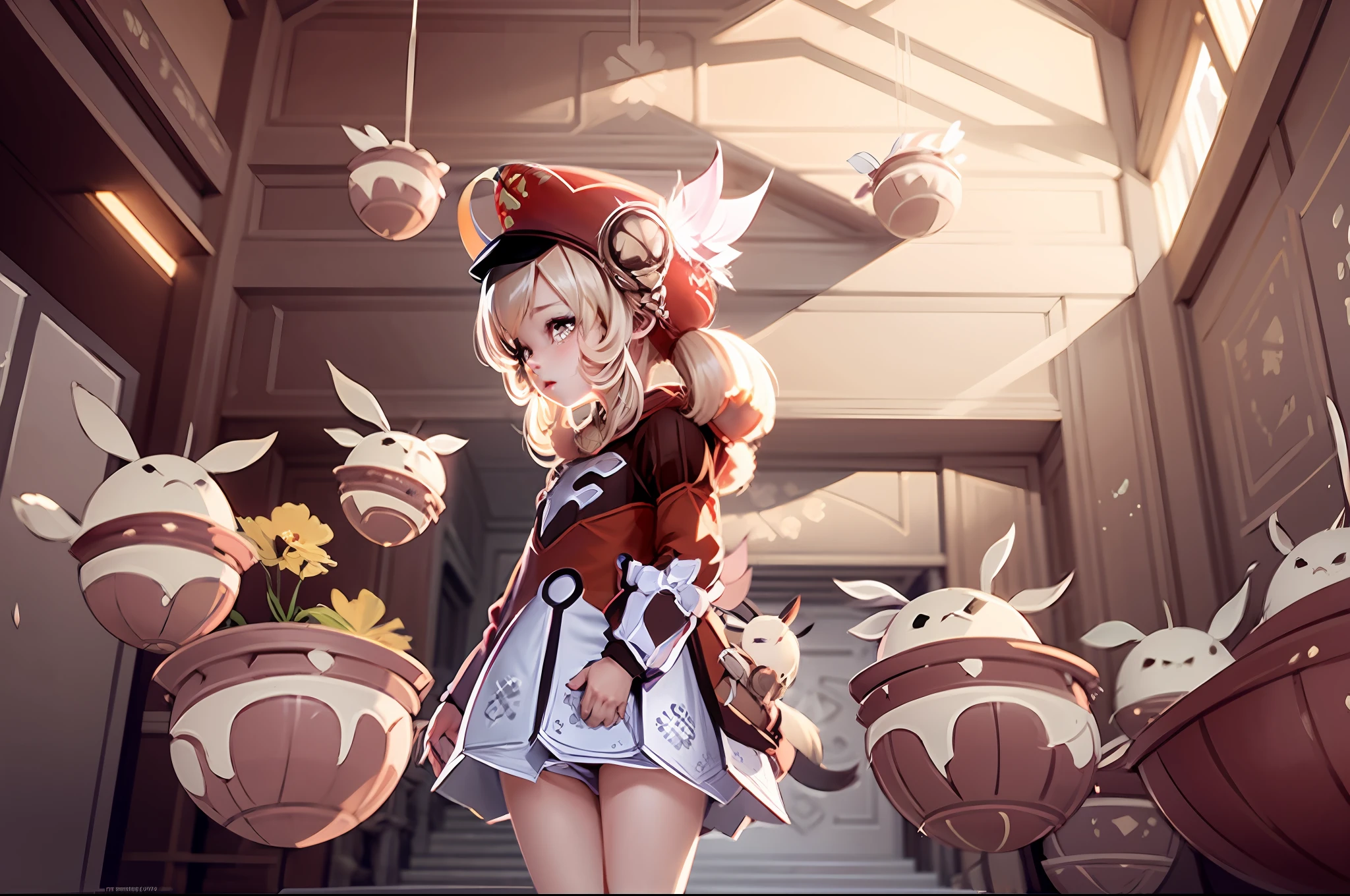 anime girl in a white dress with a red bow and a white dress, kawacy, guweiz on pixiv artstation, loli in dress, guweiz on artstation pixiv, splash art anime loli, trending on artstation pixiv, guweiz, artwork in the style of guweiz, small curvy loli, loli