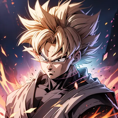 Goku, Dragon Ball, Super Sayajin God, 4K, Digital Art