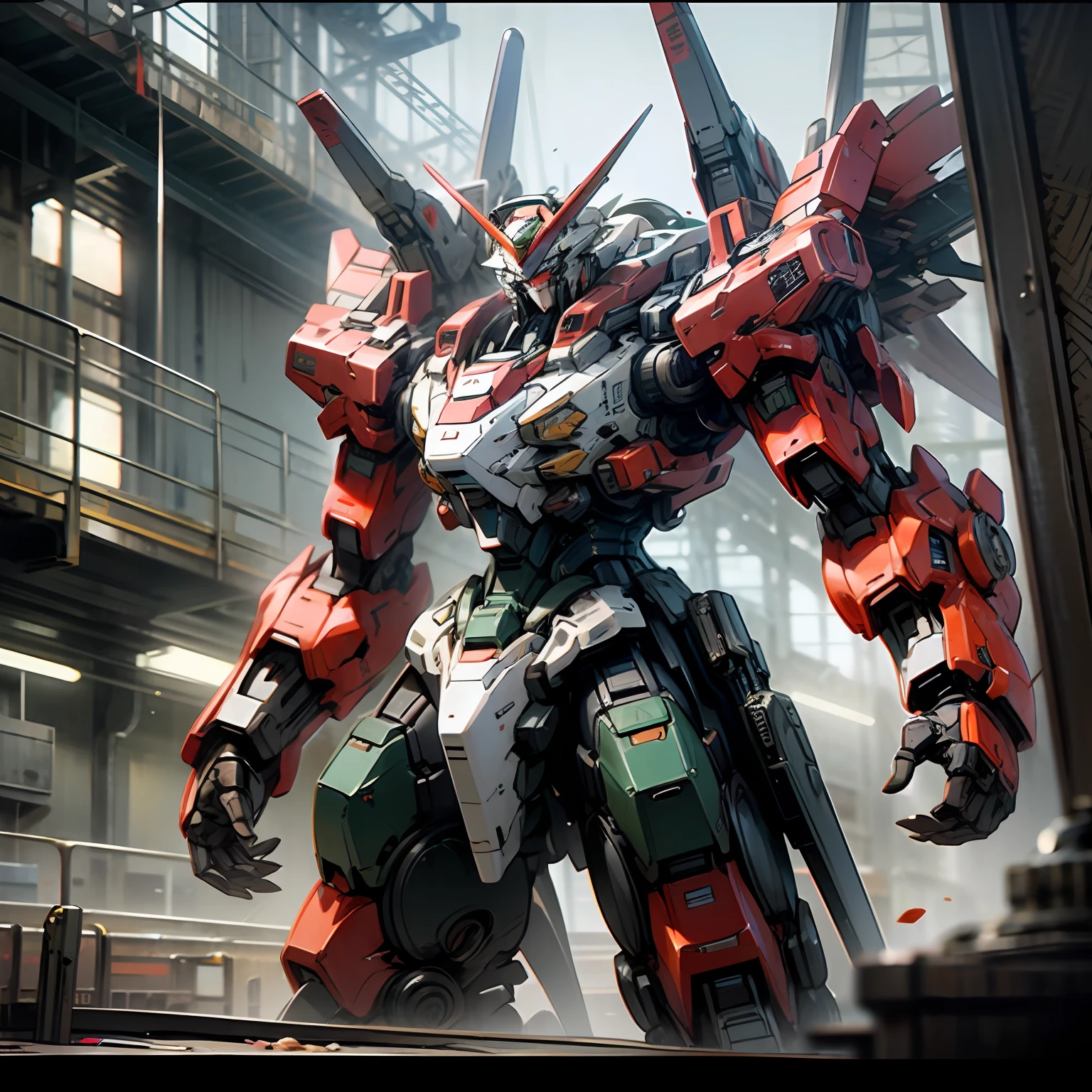 Mecha, Animals, Gundam, High Budget Animated Film, CG - SeaArt AI