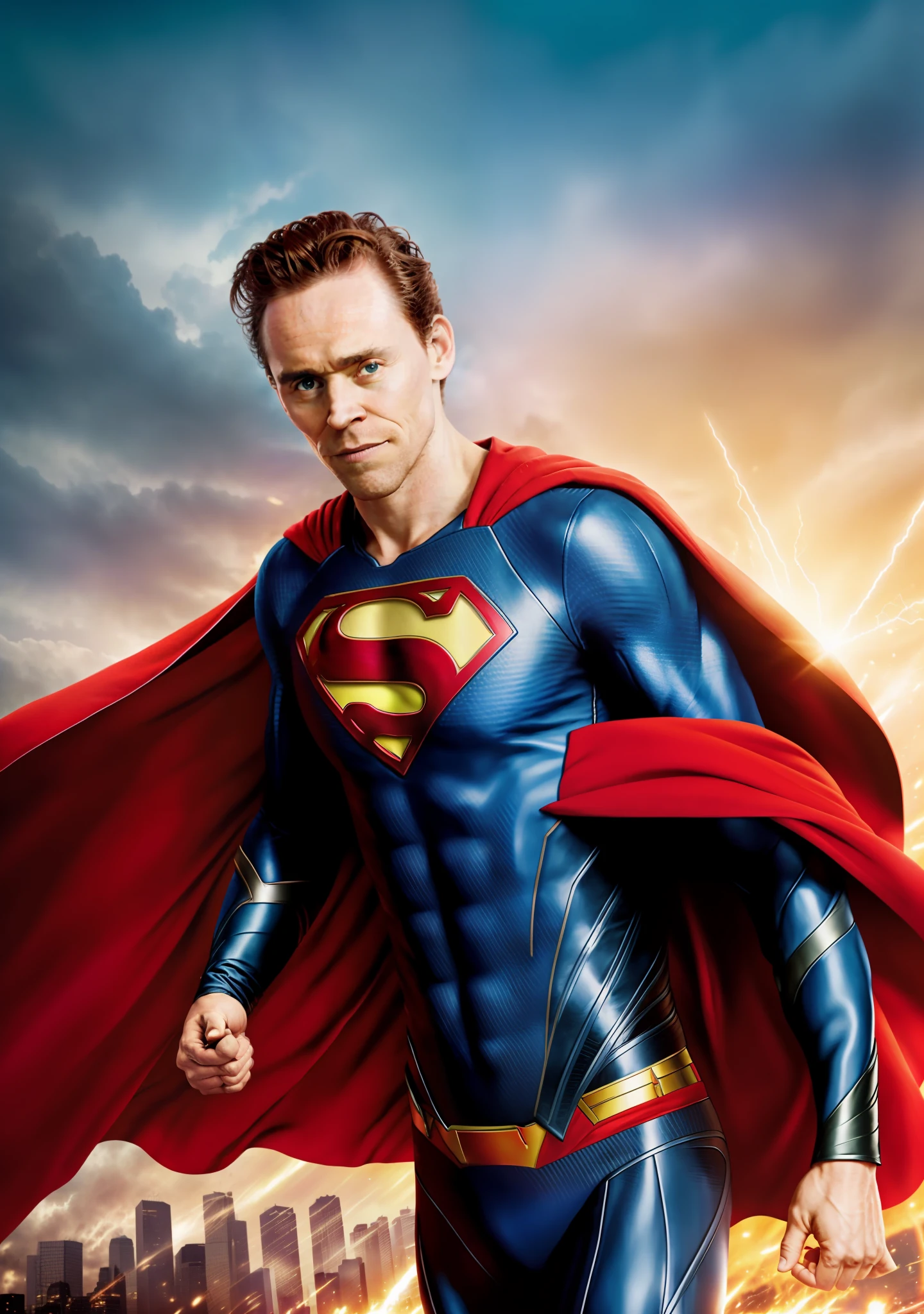 Tom Hiddleston como super Man