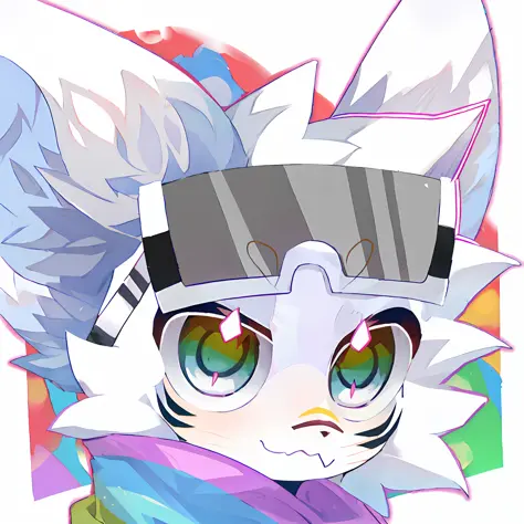 Anime - Cat style with hat and glasses, Fusona art, POV furry art, unknown art style, furry art!, inspired by Kanbun master, Fua...