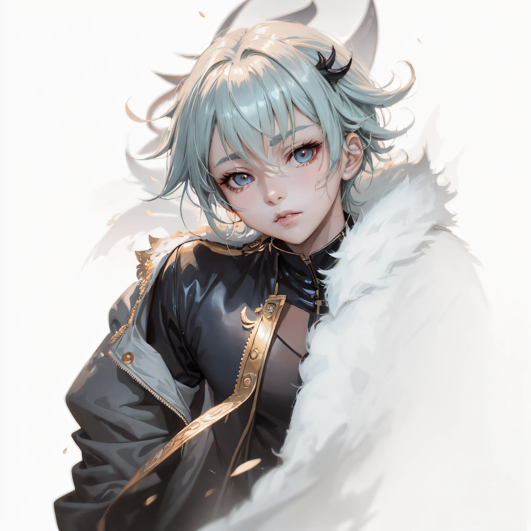 (male)anime - style image of a woman with blue hair and a white coat, art in the style of guweiz, guweiz, guweiz in pixiv artstation, guweiz in artstation pixiv, demon slayer rui fanart, keqing of genshin impact, cute face in demon slayer art, by yang j, detailed anime character art --auto