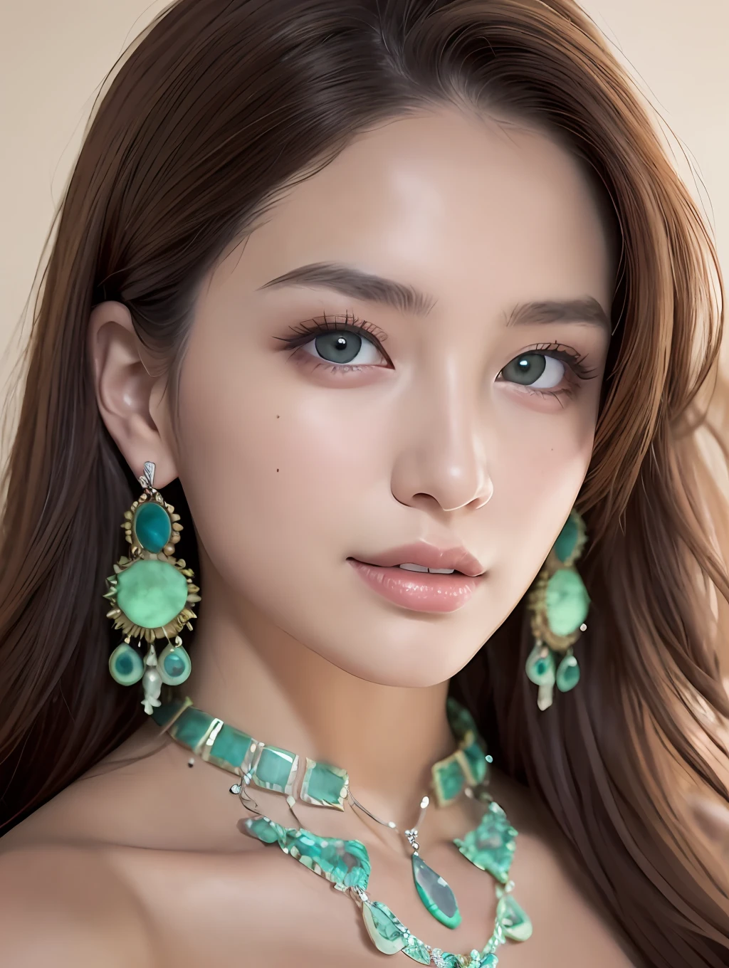 perfect green eyes, perfect face, perfect lighting, photoshoot, 1beautiful  woman - SeaArt AI