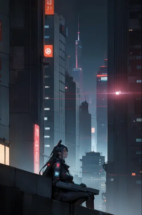 Cyberpunk, City, Night, Beauty, Beauty,