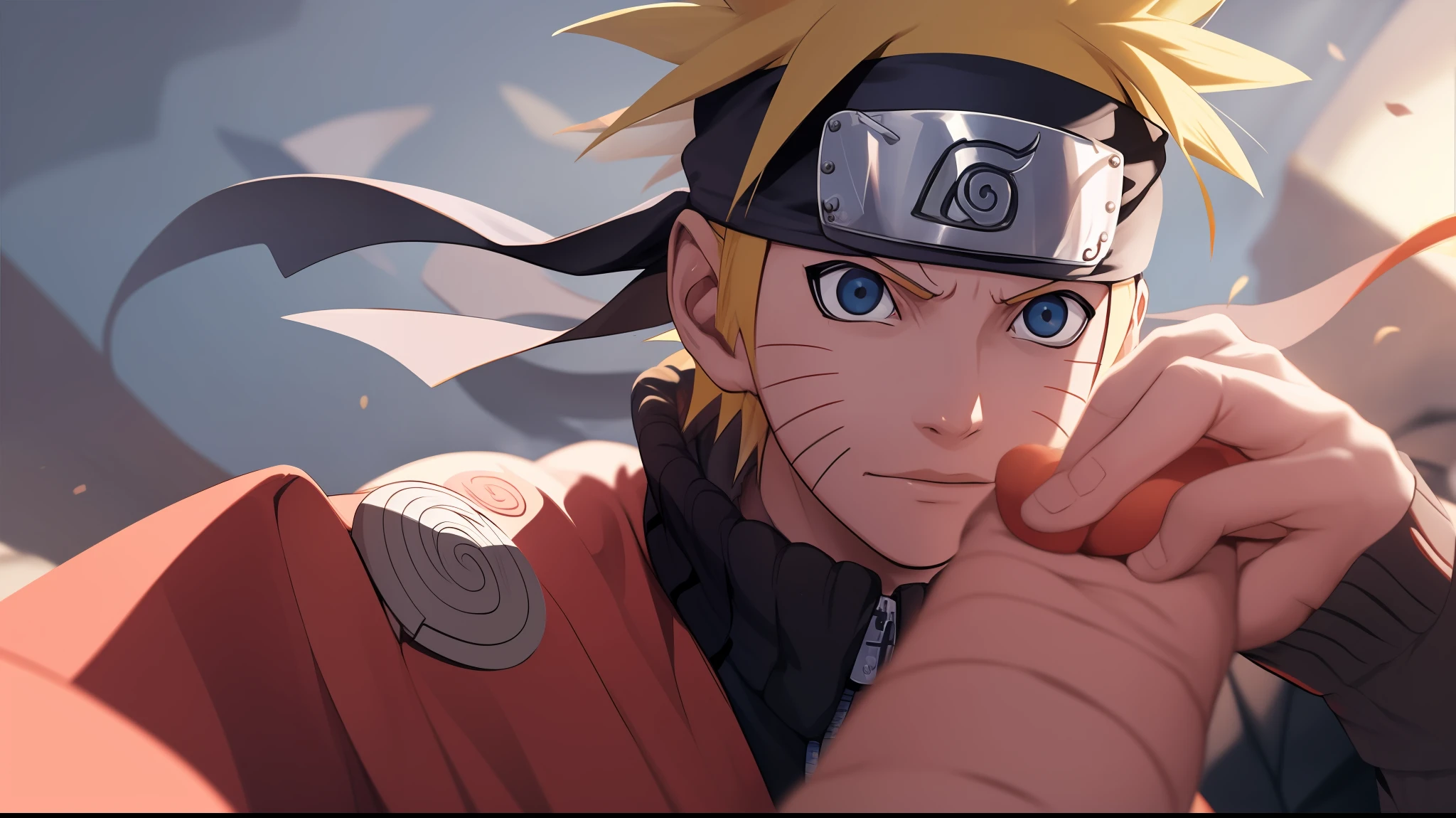 Naruto, 1boy, fundo_preto, fire, 9 fox tails --auto