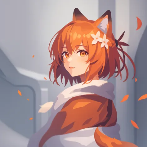 sen, animal ears, fox ears, fox girl, fox tail - SeaArt AI