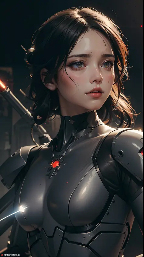 1mechanical girl,((ultra realistic details)),portrait,global illumination,shadows,octane render,8k,ultra sharp,metal,intricate,ornaments detailed,cold colors,egypician detail,highly intricate details,realistic light,trending on cgsociety,glowing eyes,facin...