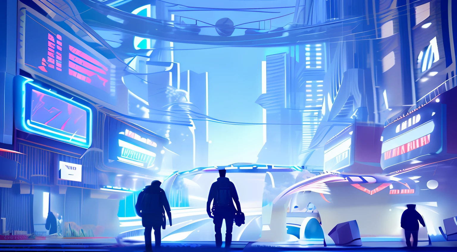 Straße, Futuristische Stadt, metaverse, cyberpunk, HD.