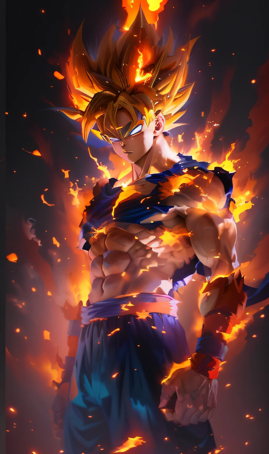 a close up of a person with a very large body and a very big body, ultra instinct, an epic anime of a energy man, 4 k manga wallpaper, super saiyan blue, anime wallaper, 4k anime wallpaper, anime wallpaper 4k, anime wallpaper 4 k, character dragonball, highly detailed portrait of goku, human goku, super saiyan goku