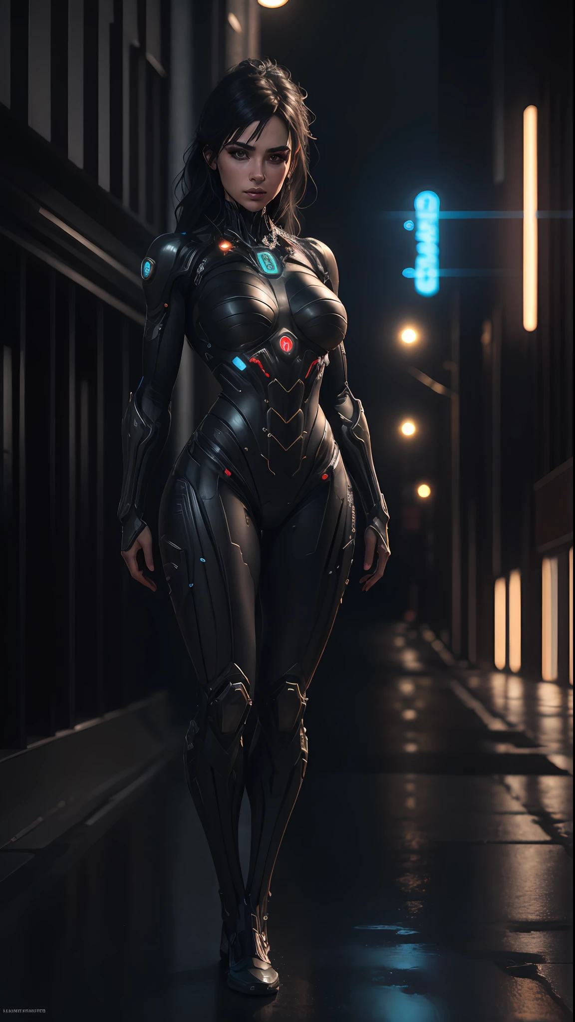 ((Best quality)), ((masterpiece)), (detailed:1.4), 3D, an image of a beautiful cyberpunk female, [[[[Hermiona Granger face]]]] HDR (High Dynamic Range),Ray Tracing,NVIDIA RTX,Super-Resolution,Unreal 5,Subsurface scattering,PBR Texturing,Post-processing,Anisotropic Filtering,Depth-of-field,Maximum clarity and sharpness,Multi-layered textures,Albedo and Specular maps,Surface shading,Accurate simulation of light-material interaction,Perfect proportions,Octane Render,Two-tone lighting,Wide aperture,Low ISO,White balance,Rule of thirds,8K RAW, crysisnanosuit, ceberpunk city in the background, neon lights
