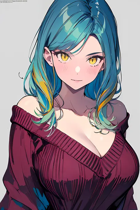 (masterpiece, top quality, best quality, official art, beautiful and aesthetic:1.2),
cateyes,1girl, solo, long hair, (sweater, b...