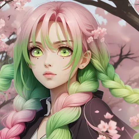 ultra detailed anime style woman, focus on beautiful face with big anime eyes, hyperdetailed face, (dark robes), very light gree...