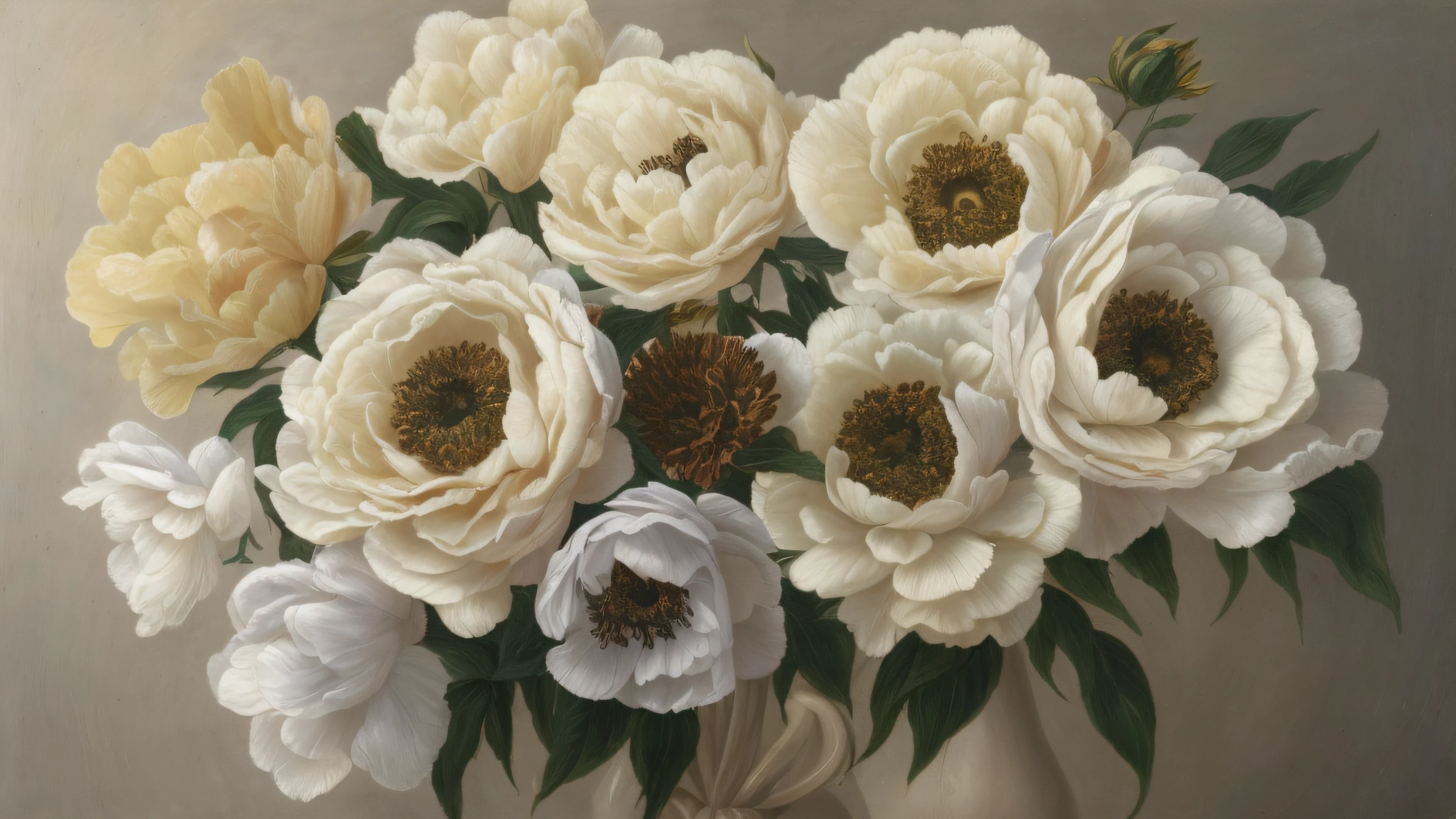 painting of a bunch of flowers with a butterfly in the middle, black peonies, flowers. baroque elements, full bloom, floral renewal, detailed flowers, inspired by François Boquet, baroque acrylic painting, peonies, hyperrealism”, gilded. floral, ornate flowers, ornate floral, nebulous bouquets, flowers, high detail baroque oil painting, baroque