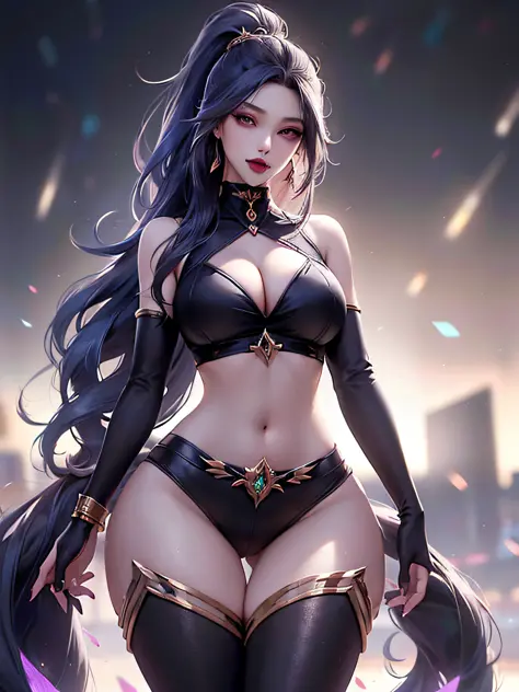 high detailed, 8k, highres, 1girl, jewelry, earrings, makeup, eyelashes, earrings, collarbone, collar, looking at viewer, (large breasts, thick thighs, thigh gap, wide hips, toned body),, ulzzang-6500, ultra realistic 8k cg, unparalleled masterpiece, absur...
