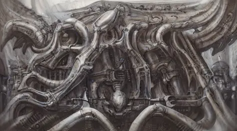 made by H R Giger.  intricate, beautiful wallpaper detailed colorfull, intricate complexity,   4 k, concept art, by wlop, artgerm, greg rutkowski,   sharp focus, volumetric lighting, cinematic lighting