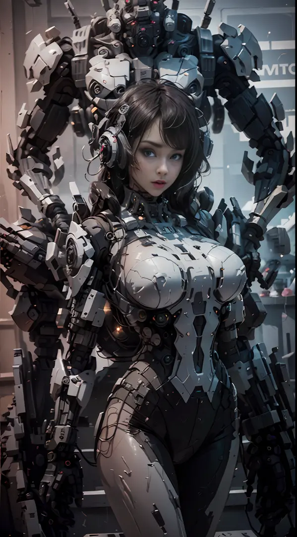 (best quality), ((masterpiece), (details: 1.4), 3d, beautiful cyberpunk woman, hdr (high dynamic range), ray tracing, nvidia rtx...