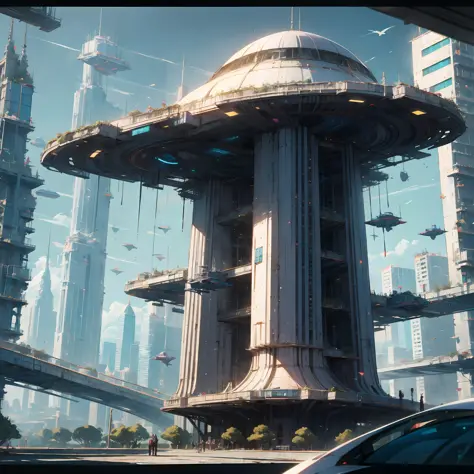 Cyberpunk Future World Skyscrapers --auto