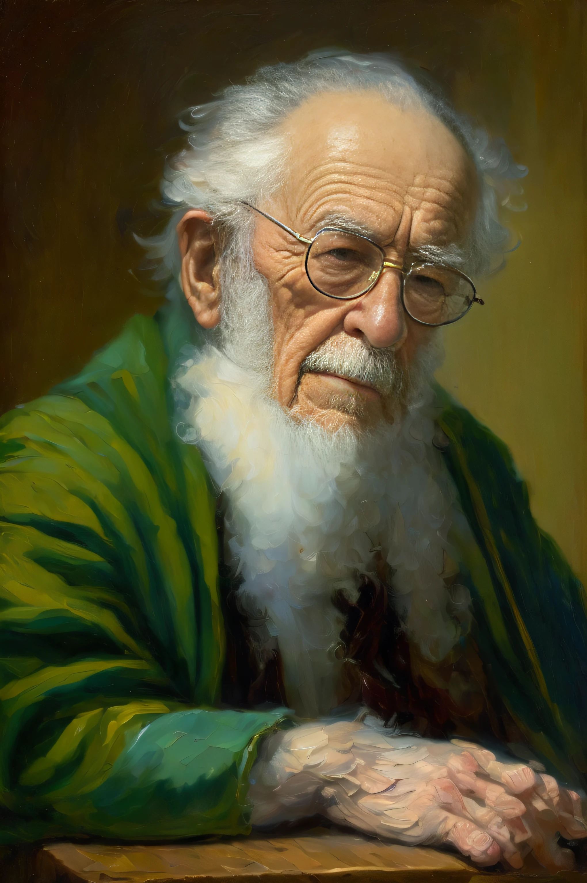 The baroque painting portrait of elder gentleman oldman sitting on baroque chair, serious look, mayer, politican,, High quality, ultra high res, (photorealistic:1.4), lightning backlighting, , lines on the face ,intricate in the background, art, close up, painting, detailed, (deep shadows:1.1), high contrast, 8k, (high quality: 1.3), concept art, detailed face, oil painting, Rembrandt style,