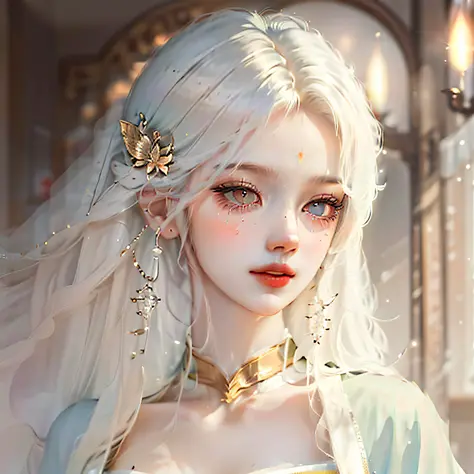 There is a girl in a green dress, plum blossoms, palaces, oriental architecture ray tracing, {best quality}, {{masterpiece}}, extremely detailed 8K wallpaper, {an extremely delicate and beautiful}, colorful, intricately detailed, Realistic, real, camera qu...