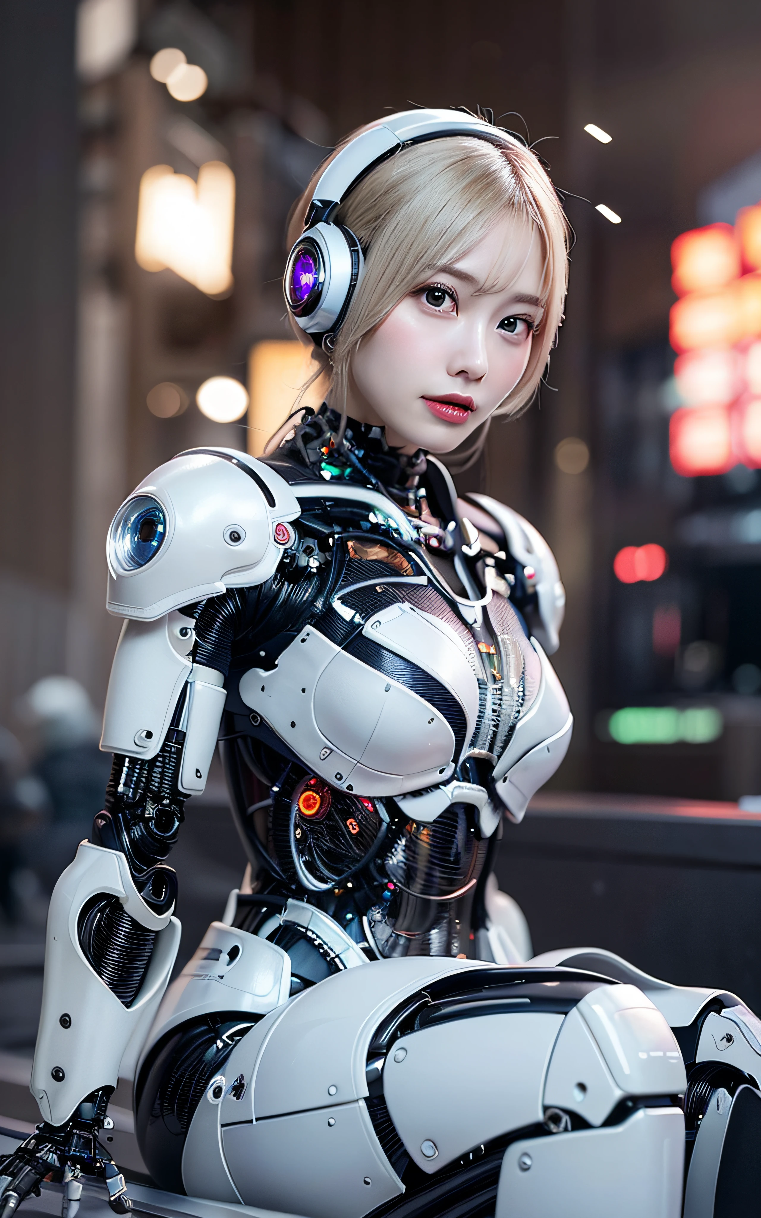 Rendu 3D complexe ultra-détaillé magnifique profil en porcelaine visage Android féminin, cyborg, partie du robot, 150 millimètres, beau studio lumière douce, lumière de jante, détails vifs, magnifique cyberpunk, dentelle, surréaliste, anatomique, muscle du visage, fil de câble, puce électronique, élégant, beau fond, rendu d&#39;octane, Style RH Giger, 8k, Qualité supérieure, chef-d&#39;œuvre, illustration, très délicat et beau, très détaillé, cg, uniforme, Fond d&#39;écran, ( réaliste, Photoréaliste: 1.37), incroyable, Élaborer, chef-d&#39;œuvre, Qualité supérieure, art officiel, Highly detailed cg unity 8k Fond d&#39;écran, Absurde, incroyablement absurde, robot, perles d&#39;argent, Tout le corps, séance