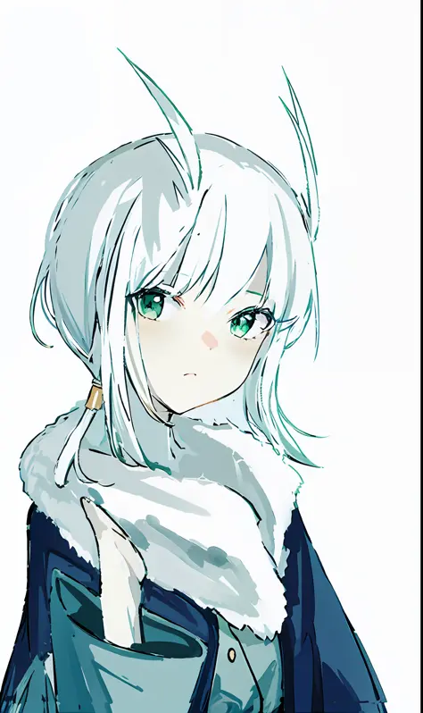 Girl with white hair