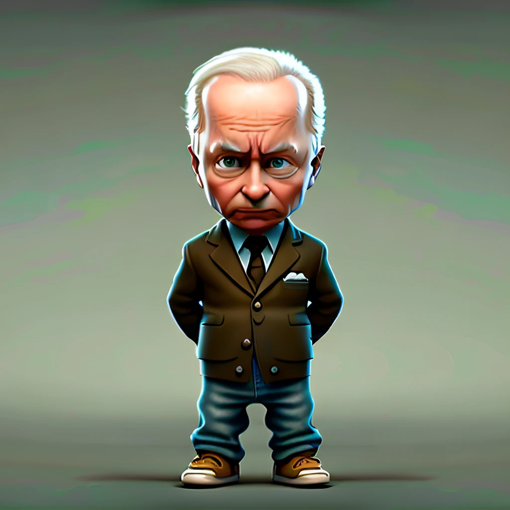 cbzbb, vladimir Putin, character, cute, small, beautiful, deviant art, trending artstation, digital art, detailed, cute, realistic, humanoid, character, tiny, sho cinematic, cinematic lights, joe biden, looks disgusting