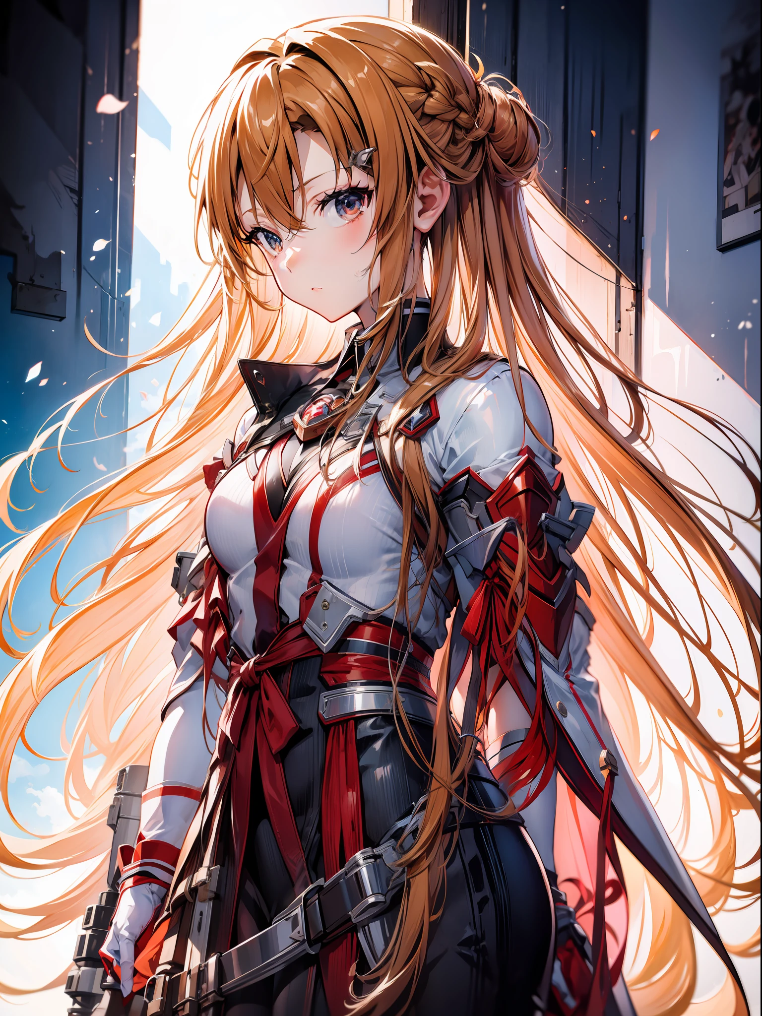 Asuna yuuki, in a floating castle, Asuna Yuuki Sao, asuna_Yuuki, anime Sao