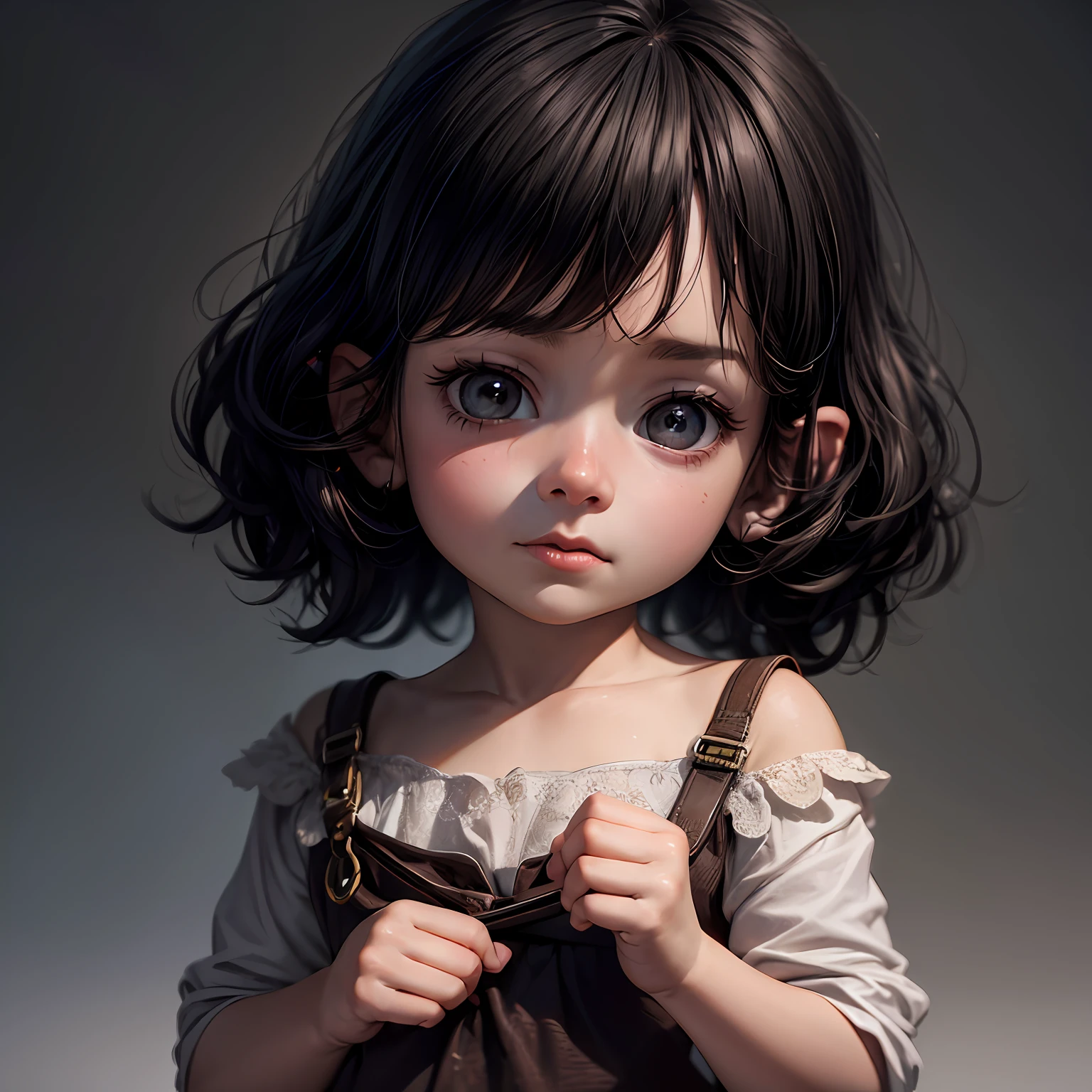 (cbzbb:1.25), portrait of cutest frodo baggins baby illustration, artstation, CGI_Animation, --auto