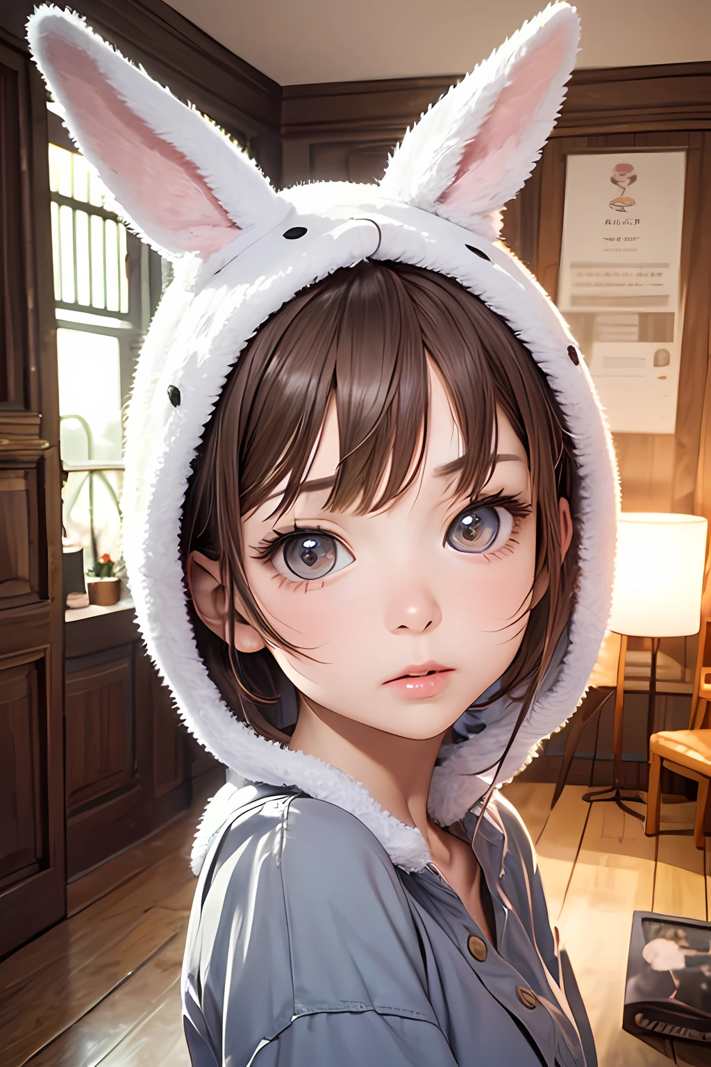 Anime bunny hoodie best sale