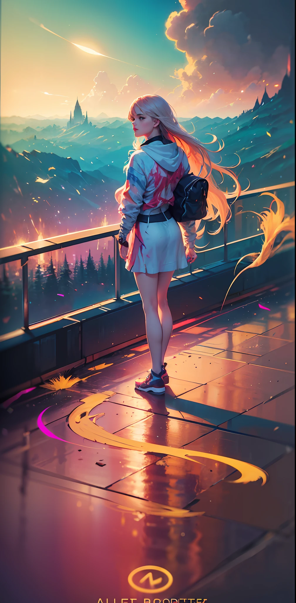 full length body shot,(((ultra warm bright pastel colors))), orange pink white colors, sharp focus, lut, ultra insane high resolution intricate textures, texture indentation, there is a gorgeous girl standing on sand wind in the hair, (((((Charlie Bowater, art by Alena Aenami, art by Albert Bierstadt, art by Carne Griffiths))))), luminism, light placement art, octane render, ultra intricately detailed, ultra maximalism, romanticism, 2.5D Parallax Effect