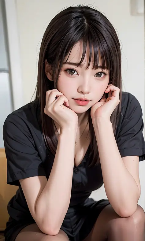 ULZZANG-6500-v1.1, (RAW PHOTO:1.2), (photot-REALISTIC，:1.4), beautiful detailed girls, highly detailed eyes and faces, Beautiful Detailed Eyes, s ridiculous, unbelievably ridiculous, Huge File Size, Super Detailed, Highres, very detail, sthe highest qualit...