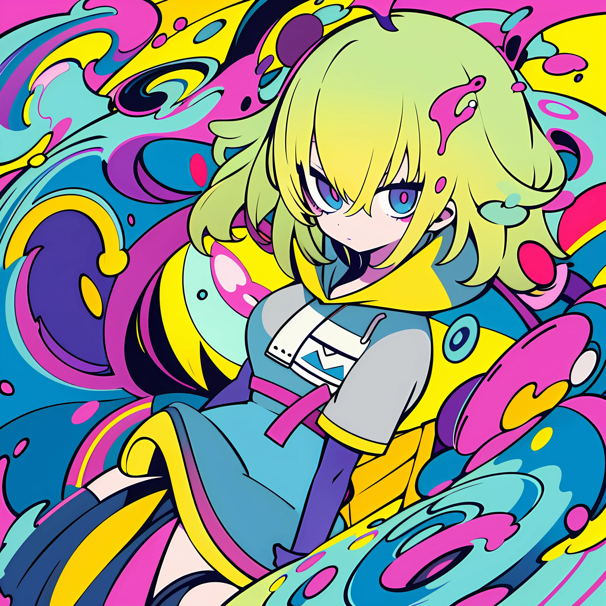 (Ultra Detailed,Ultra High Definition,Detailed Background),((2D)),((Flat Color)),((Colorful)),(((Floating Colorful Water))),1 Girl,Solo,Watch Viewer,Break,Hair Color
blond hair
Dress
Hoodie
character
tidy