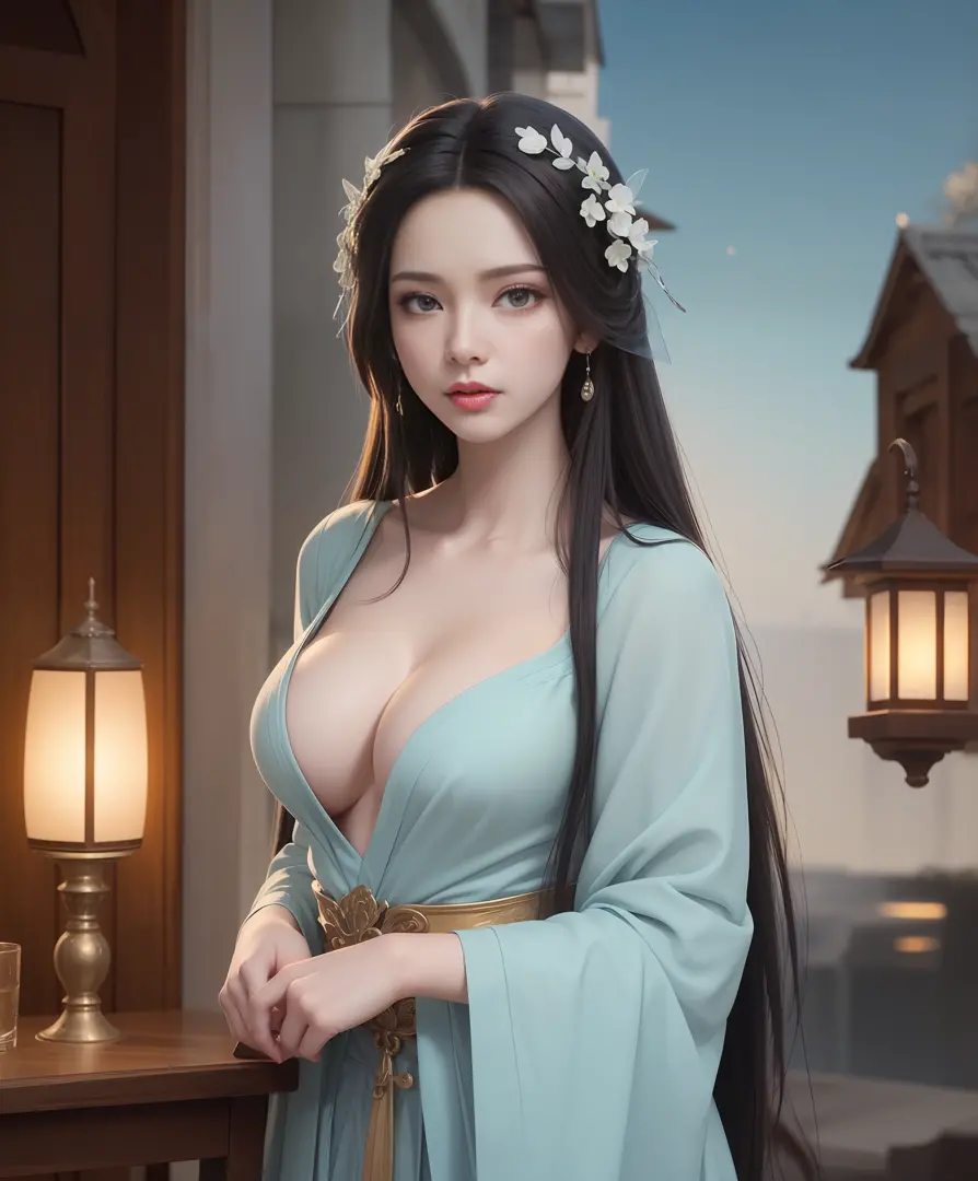 Asian young woman with big breast. a Princess in Armor : r/FotoAi