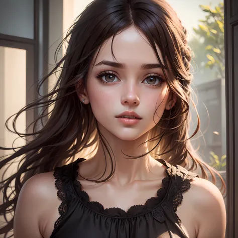 Beautiful girl face - SeaArt AI