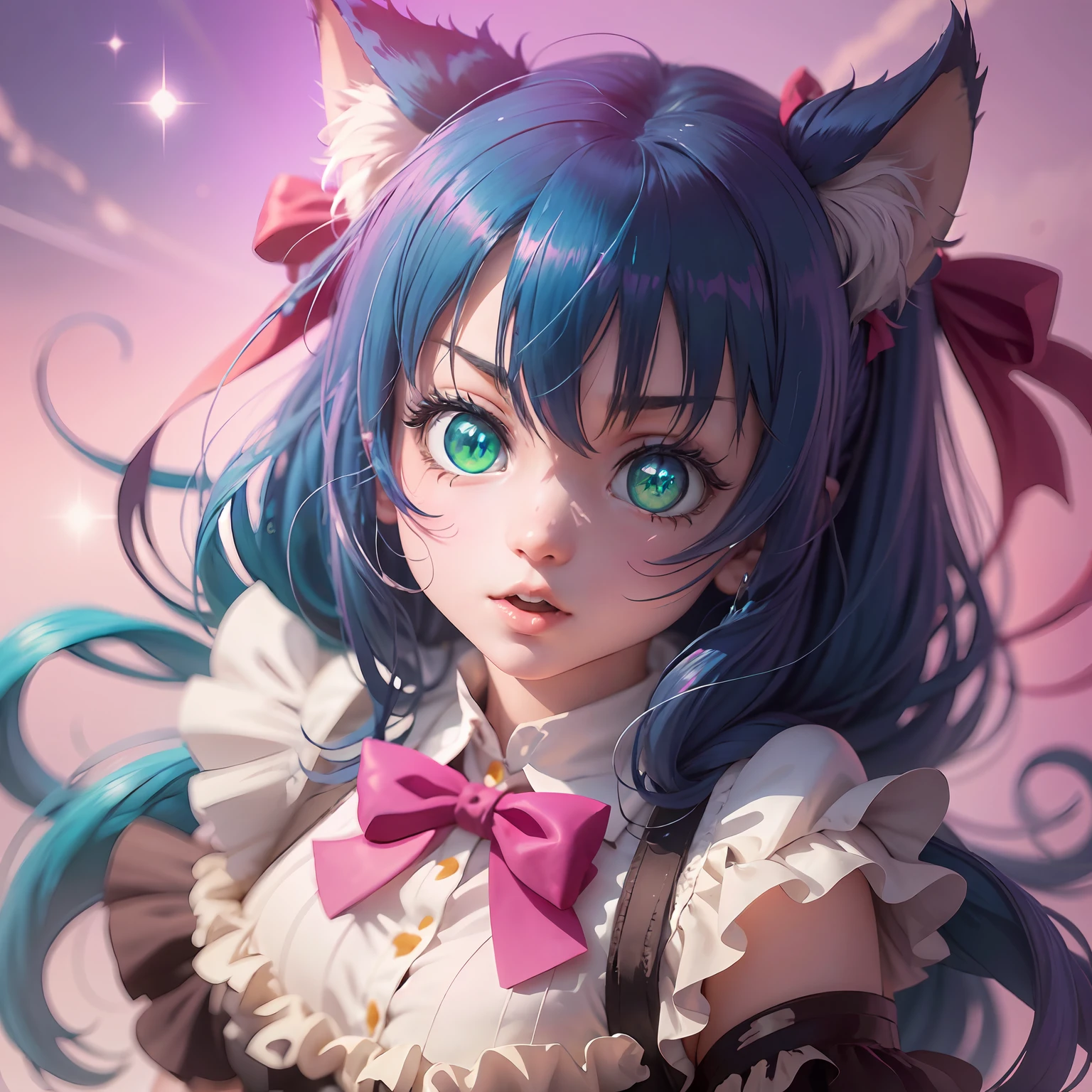 (Full HD 4K), Anime-Mädchen aus Anime "von Rock zeigen" Cyan, grüne Augen, schwarze Katzenohren, Anime-Figur mit Katzenohren, cute Anime-Katzegirl, Anime-Katzegirl, Anime-Bild einer süßen Katze, Anime-Mädchen mit Katzenohren, Anime-Katze girl in a maid costume, pin auf anime, Anime-Katze, very beautiful Anime-Katze girl, beautiful Anime-Katzegirl, Anime-Bild eines süßen Mädchens