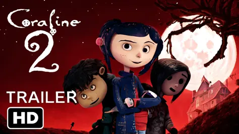 coraline 2 movie logo with a unique and innovative design SeaArt AI