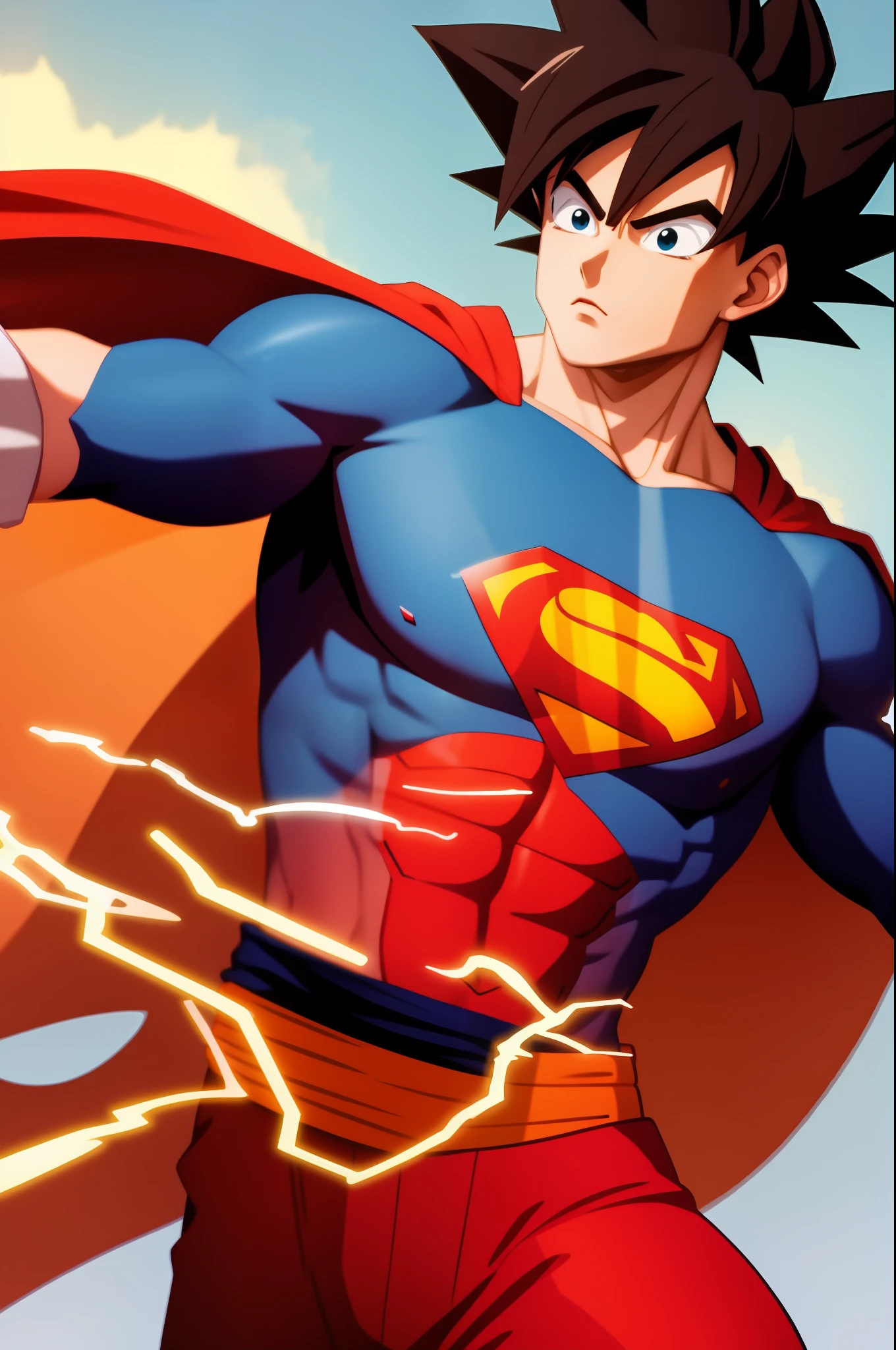 Merge Goku with Superman