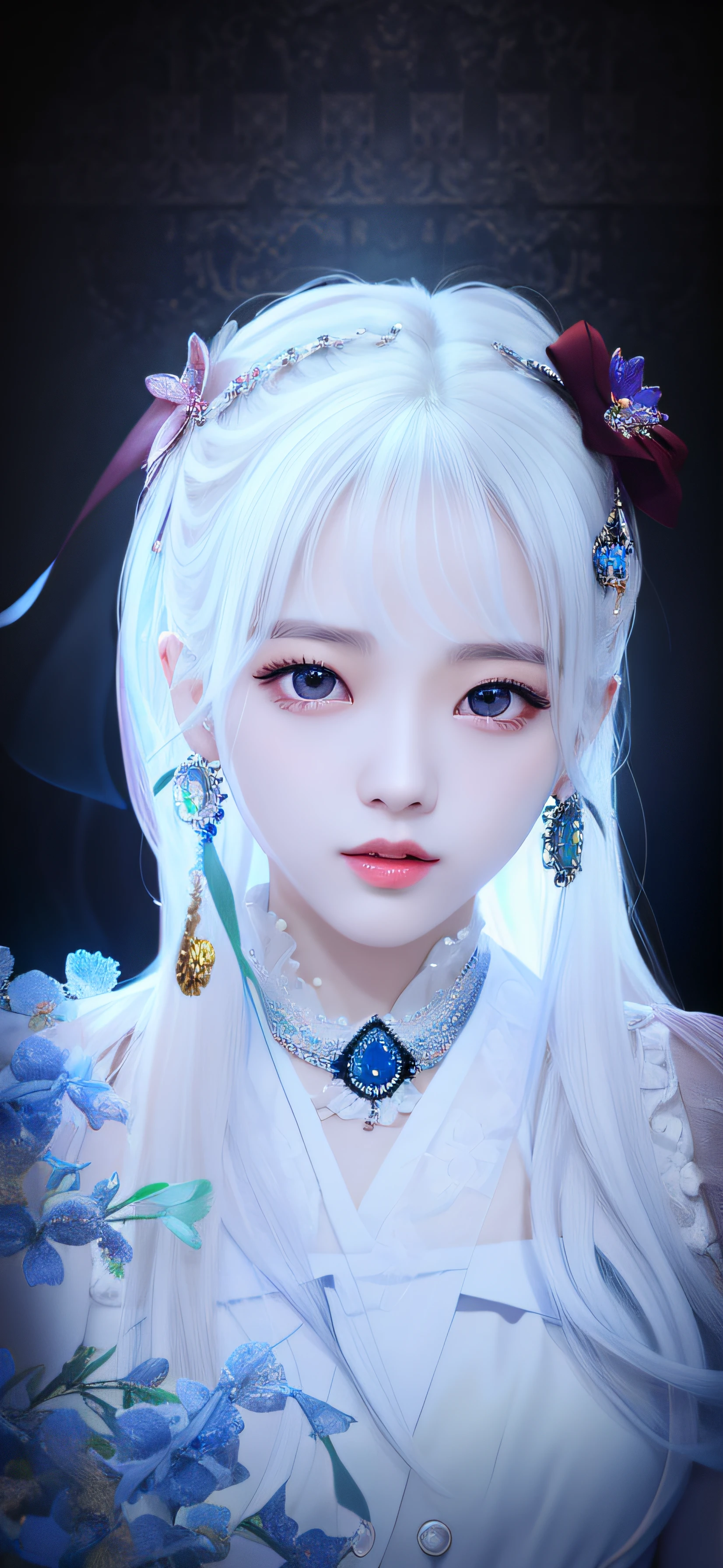 (extrem detailliertes CG Unity 8k-Hintergrundbild), das schönste Kunstwerk der Welt, 1 Mädchen, Oberkörper,K-Pop-Idee, Jisoo,