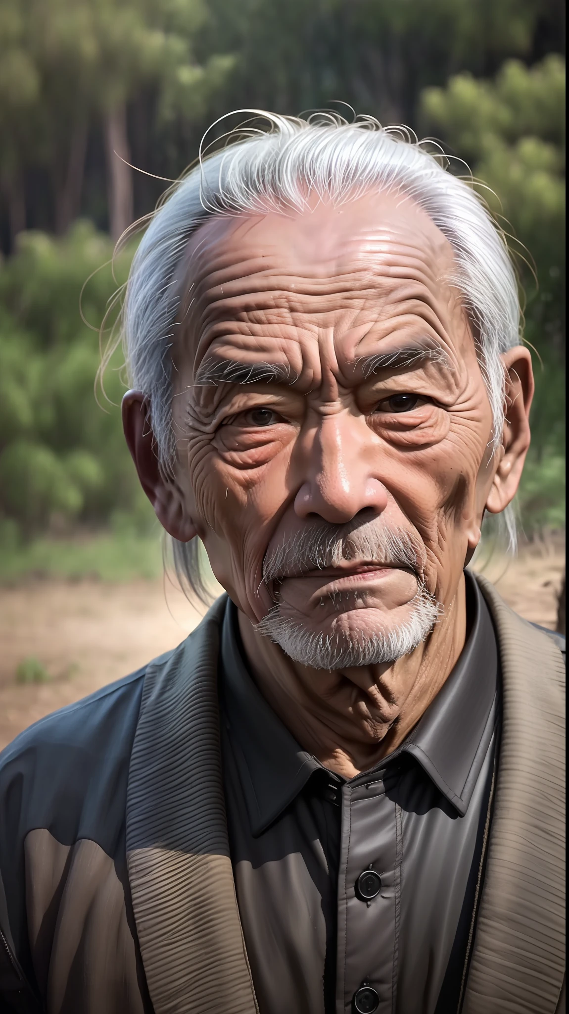 1
An Araved man with a long beard and a hat stands in front of the forest, wise old man, An old man, portrait photo of an old man, old man, old man portrait, asian man, an 80 year old man, author：Han Lei, an oldman, asian human, peaceful expression, oriental face,