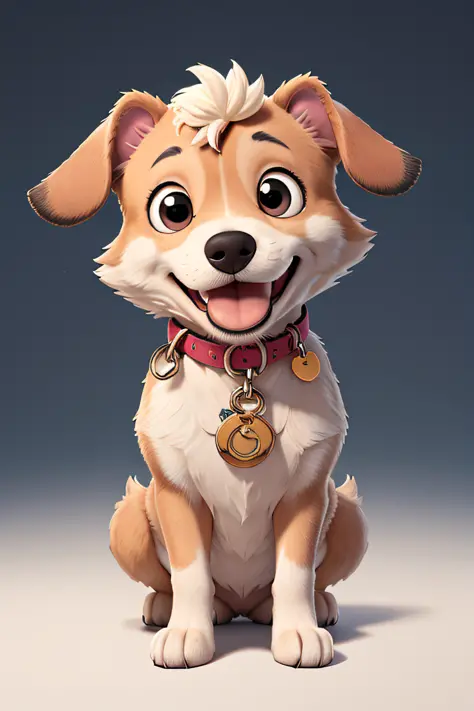 (un adorable perro) hot and playful, con ojos brillantes, pelo sedoso y una sonrisa contagiosa, estilo dibujo para colorear, Boo...