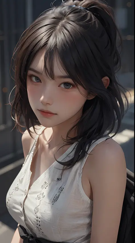 (Masterpiece) , (Best Quality) , (Reality: 1.3) , Realistic, Octane Rendering, (Surreal: 1.2) , Perfect Functionality, Modern Everyday, (High School Streamer Blushing Live 1.5), (Mature Female), Original, Extremely detailed wallpaper, Highly detailed illus...