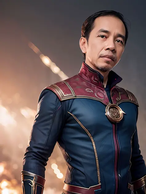 jokowi wear doctor strange outfit, 4k, best quality, masterpiece, ultra high res, beautiful lighting, (realistic, photo-realisti...