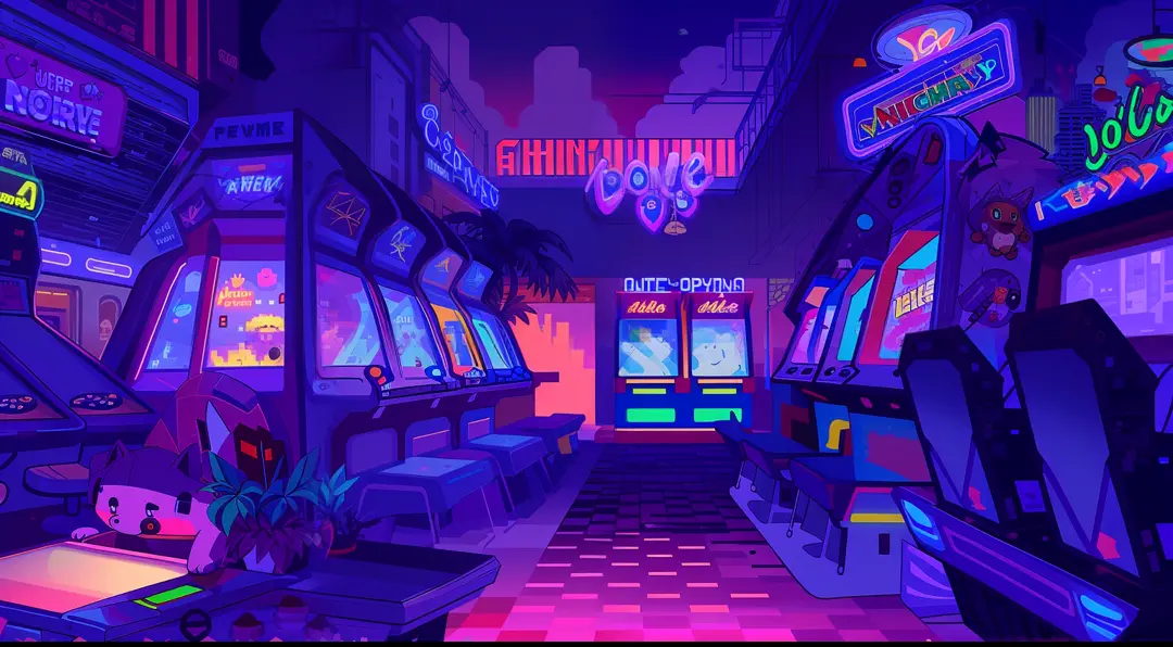 Arcade,Playing Games, anime arcade aesthetic HD wallpaper | Pxfuel