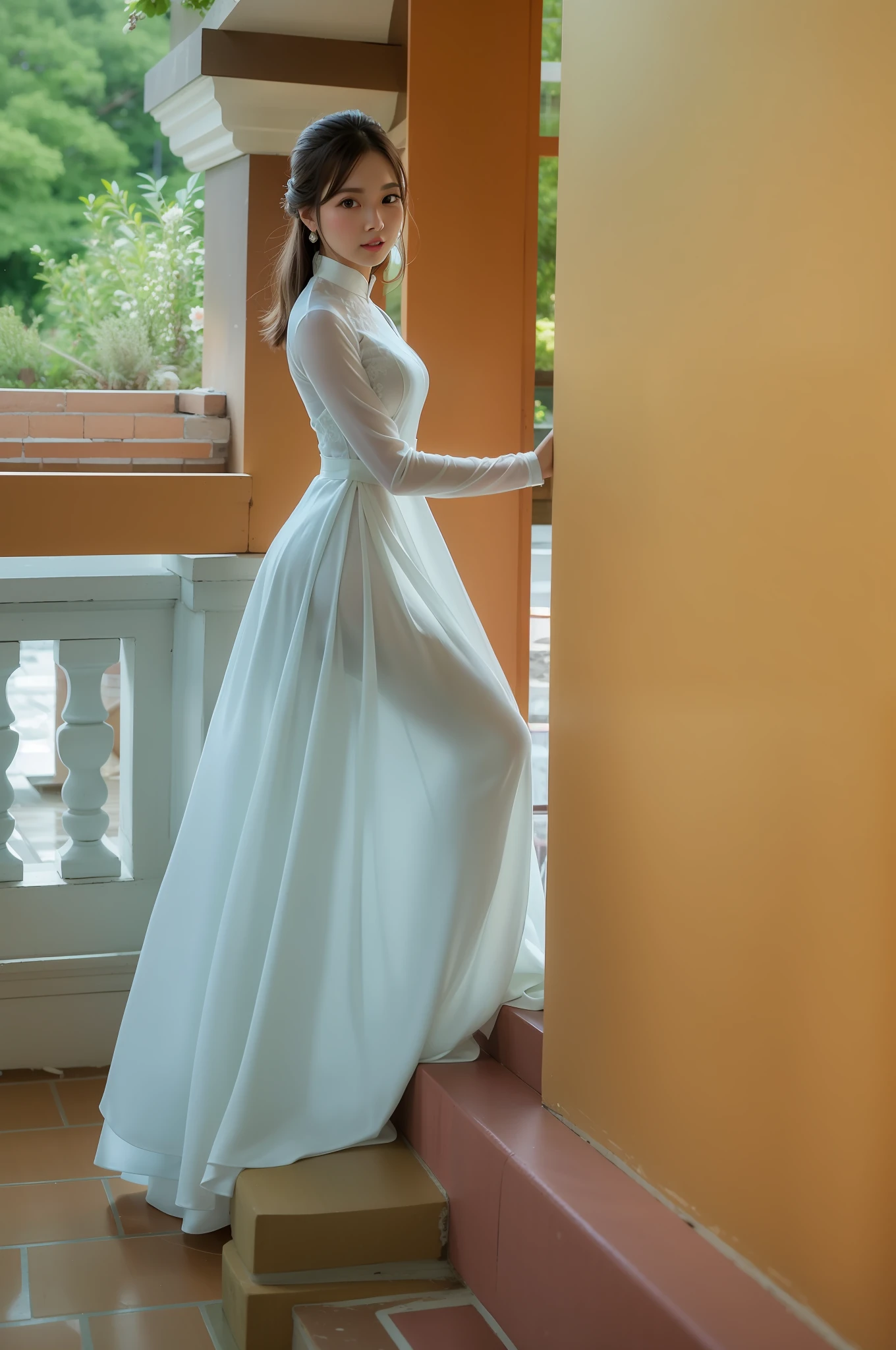 Beautiful Bride Flowing White Gown Heavy Stock Photo 80418520 | Shutterstock