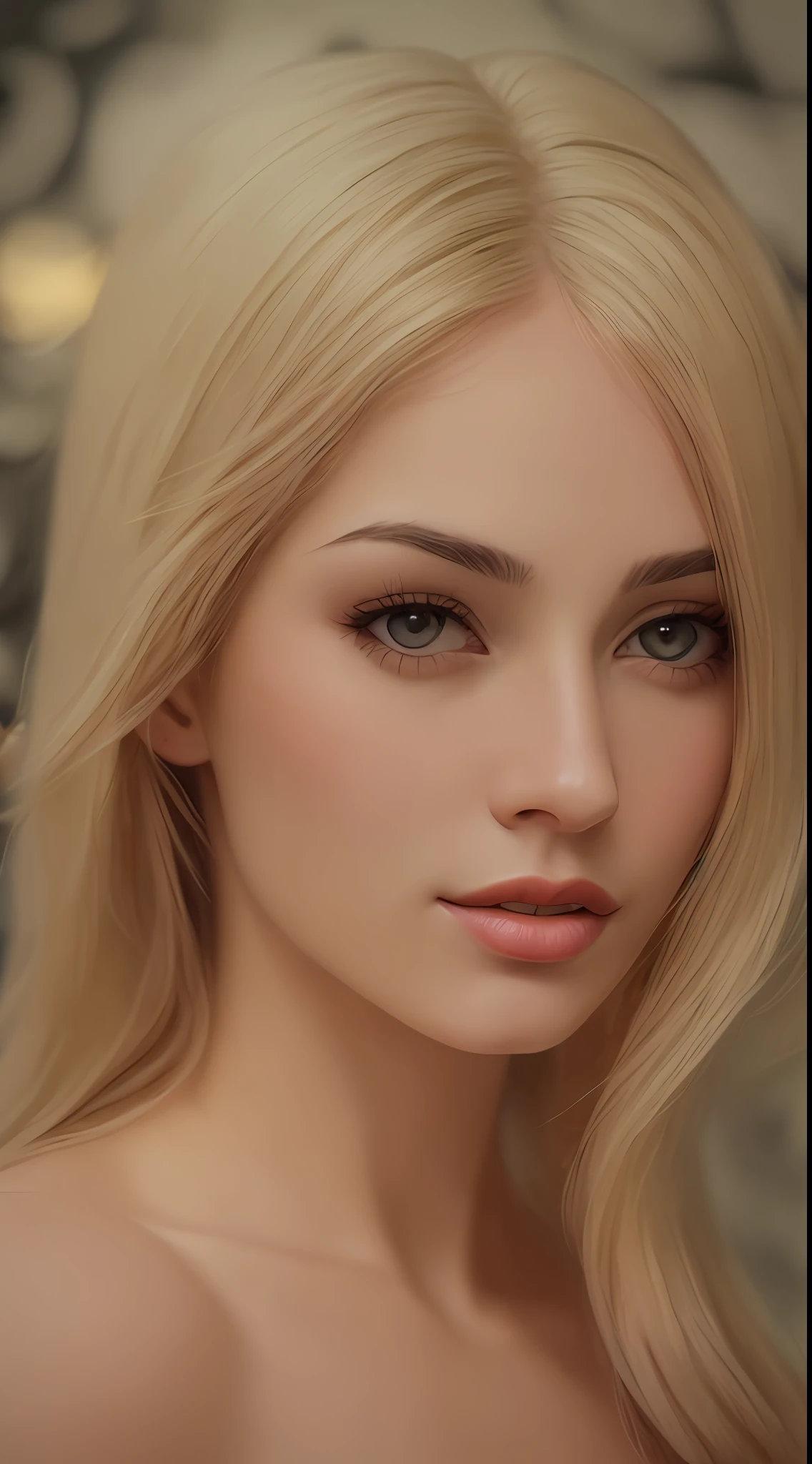 a close up of a woman with long hair and blue eyes, realistic digital painting, ultra realistic digital painting, photorealistic digital painting, painting hyper-realistic digital, highly realistic digital art, photorealistic beautiful face, hyper realistic digital painting, soft portrait shot 8 k, very realistic digital art, ultra realistic digital art, Realistic digital artwork, arte digital ultrarealista