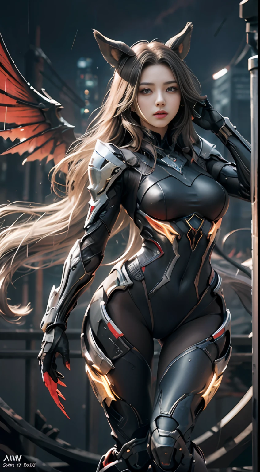 1 chinese girl, warframe, intricate pattern, heavy metal, energy line, heroic beauty head, glowing eyes, elegant, intense, blood red and black uniform, solo, modern, city, street, dark clouds, thunderstorm, heavy rain, dramatic lighting, (masterpiece:1.2), best quality, high resolution, beautiful details, extremely detailed, perfect lighting, 1 Chinese, warframe, Prime, rhinoceros prime, volt prime, saryn prime dynamic pose, Intricate pattern, heavy metal, energy line, faceless, glowing eyes, long silver hair, windblown hair, elegant, intense, blood red and black uniform, bloody wings, solo, desert, sunny, bright, claws, dramatic lighting, (masterpiece: 1.2), best quality, high resolution, beautiful details, extremely detailed, perfect lighting, stroke, full body photo