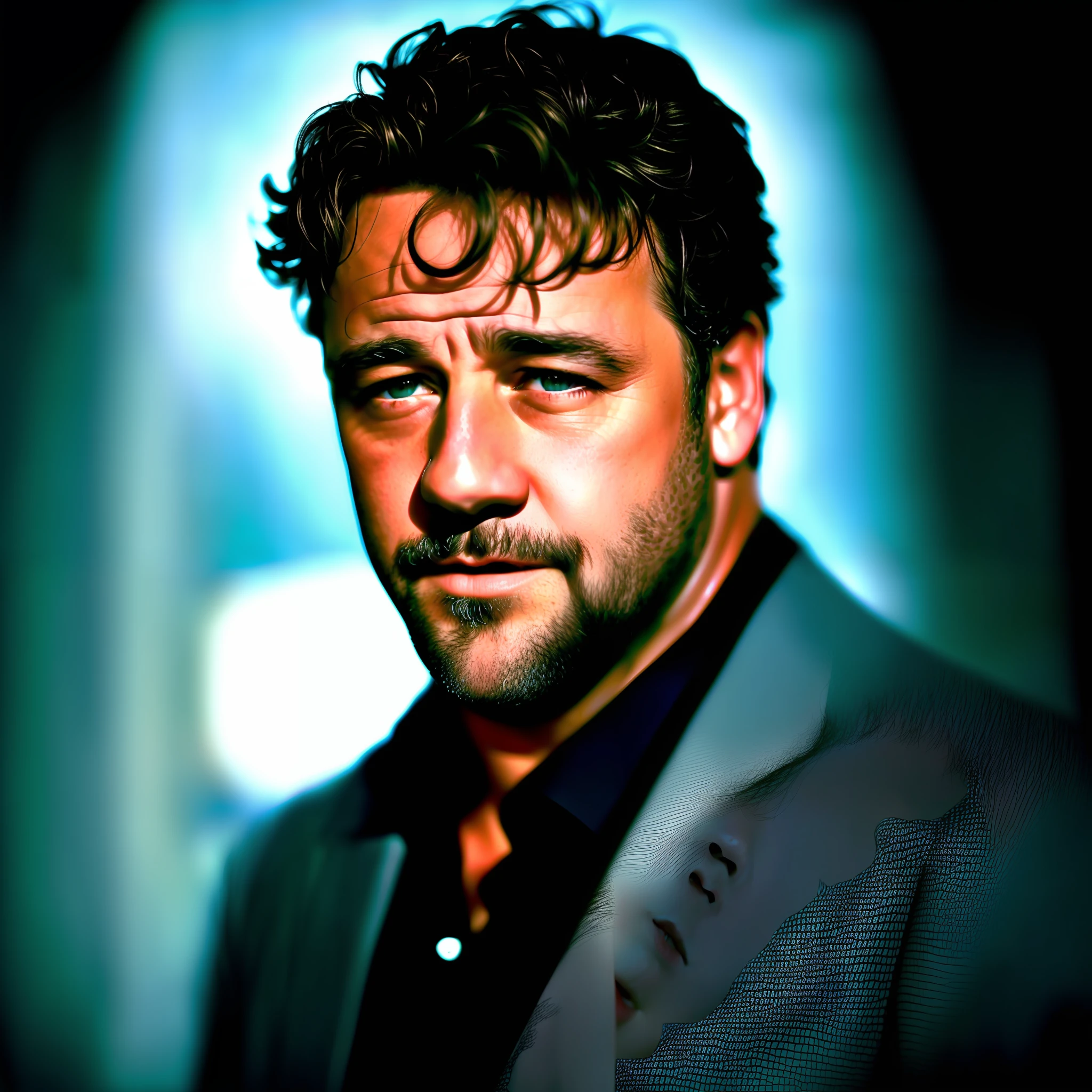 hardboy, Russel Crowe, obra-prima, alta qualidade, 4K,realista, photo shoot, profissional, alto contraste, homem de cabelos escuros, solo, olhar expressivo, HDR, alta qualidade, Crisp Focus, olhando para o visualizador, voltado para o visualizador, 8k, estilo hardboy, homem em equipamento de lutador em um ringue pronto para lutar, rosto em close, (escuro: 1.4), sombra profunda, darkness, foto premiada, extremamente detalhada, amazing, detalhes finos, absurdos, por lee jeffries nikon d850 film stock photography 4 kodak portra 400 camera lentes f1.6 Rich Colors Realistic Texture Hyper Realistic Dramatic Lighting UnrealEngine Trending in ArtStation Cinestill 800 Tungsten, Style-Neeko, background explosion, sorriso confiante, carranca,